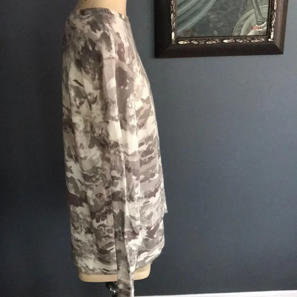 Rock & Republic fine knit taupe/ivry/olive sweater - Picture 4 of 6